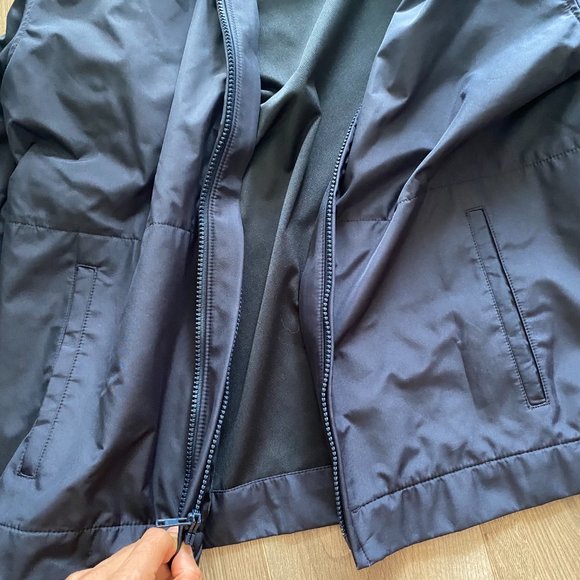 GAP Navy Blue Double Zipper Weatherproof Jacket - Picture 4 of 11